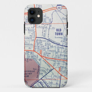 ALBUQUERQUE Vintage Map iPhone 11 Case