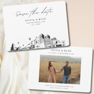 Albuquerque Wedding Modern Save the Date Invitation