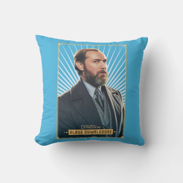 Albus Dumbledore Character Graphic Throw Pillow (Front)