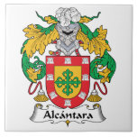 Alcantara Family Crest Tile<br><div class="desc">Alcantara Coat Of Arms</div>