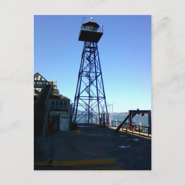 alcatraz guard tower postcard (Front)