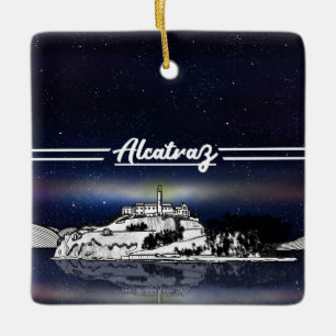 Alcatraz Island Ceramic Ornament