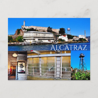 ALCATRAZ ISLAND SAN FRANCISCO CALIFORNIA POSTCARD