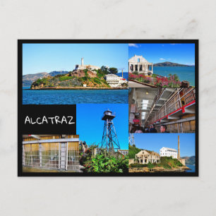 ALCATRAZ ISLAND SAN FRANCISCO CALIFORNIA POSTCARD