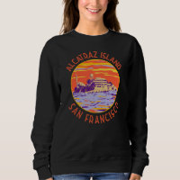 Alcatraz Island San Francisco Distressed Circle