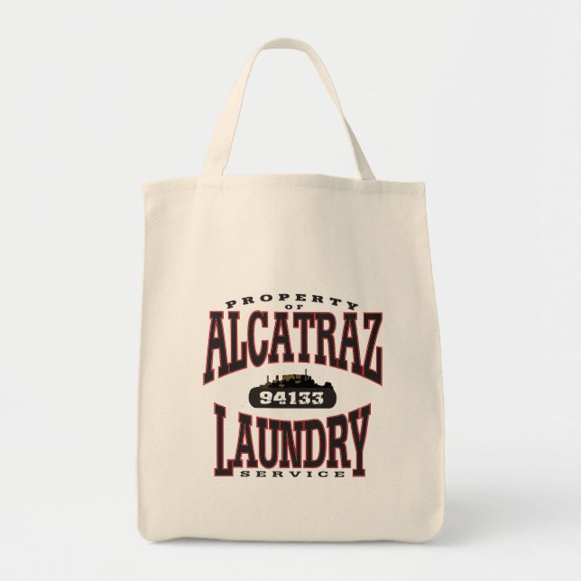 alcatraz laundry tote bag (Front)