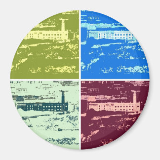 Alcatraz Magnet d'art pop