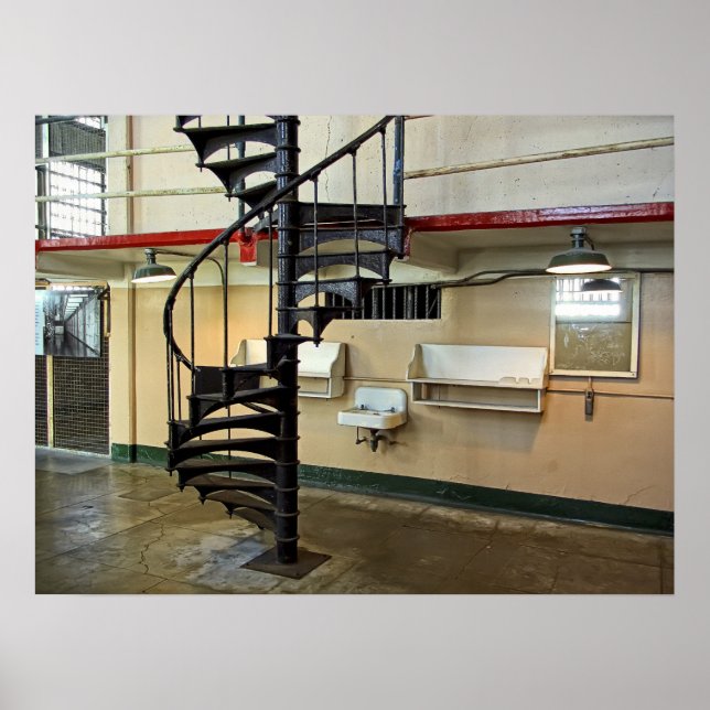 Alcatraz Penitentiary Barber Shop Poster (Front)
