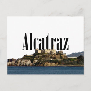 Alcatraz Postcard with Alcatraz in the Sky