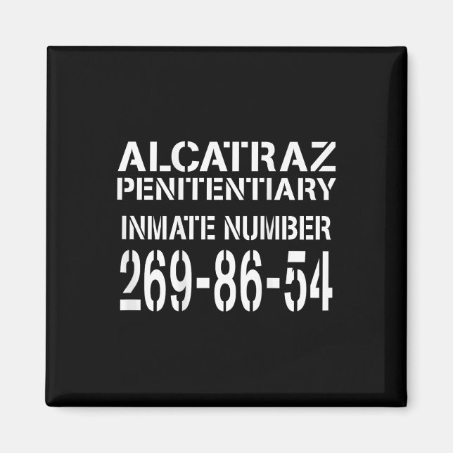 Alcatraz Prison Funny Prisoner Costume Halloween  Magnet (Front)
