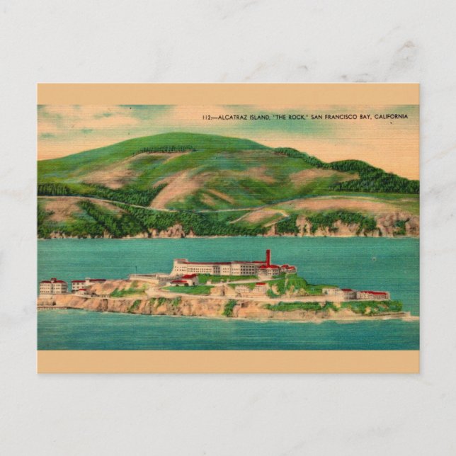 Alcatraz Prison Postcard (Front)
