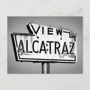 Alcatraz Sign Postcard