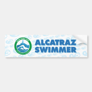 Alcatraz Swimmer Bumper Sticker