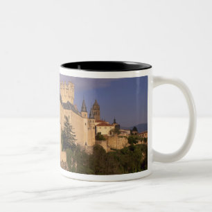 Alcazar and Cathedral, Segovia, Castile Leon, Two-Tone Coffee Mug