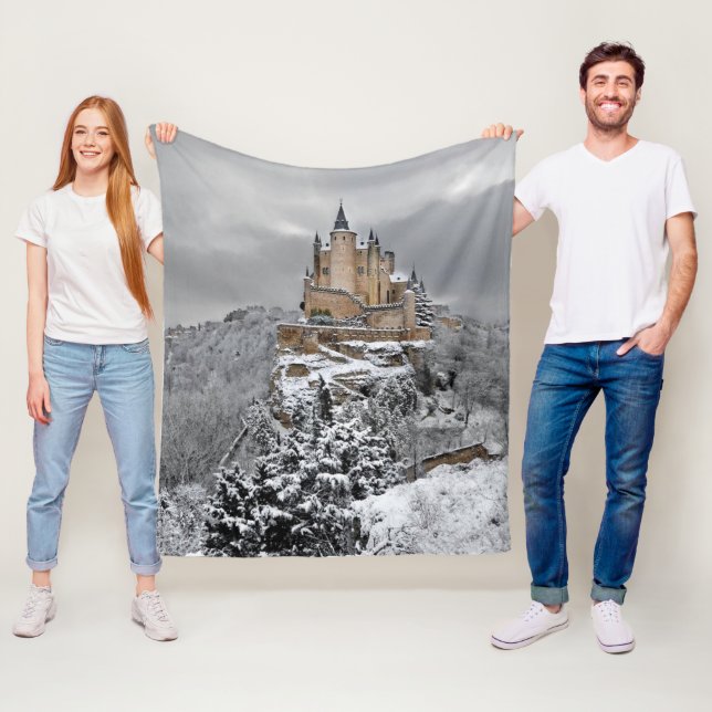 Alcazar de Segovia, Spain Fleece Blanket (In Situ)