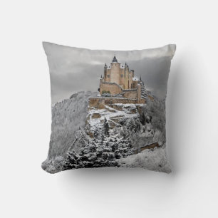 Alcazar de Segovia, Spain Throw Pillow