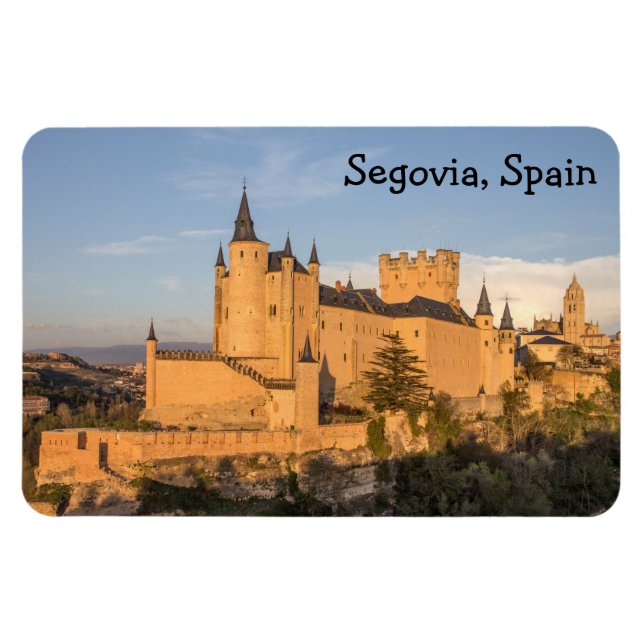 Alcazar in Segovia, Spain Premium Flexi Magnet (Horizontal)