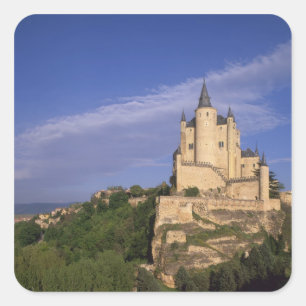 Alcazar, Segovia, Castile Leon, Spain Square Sticker