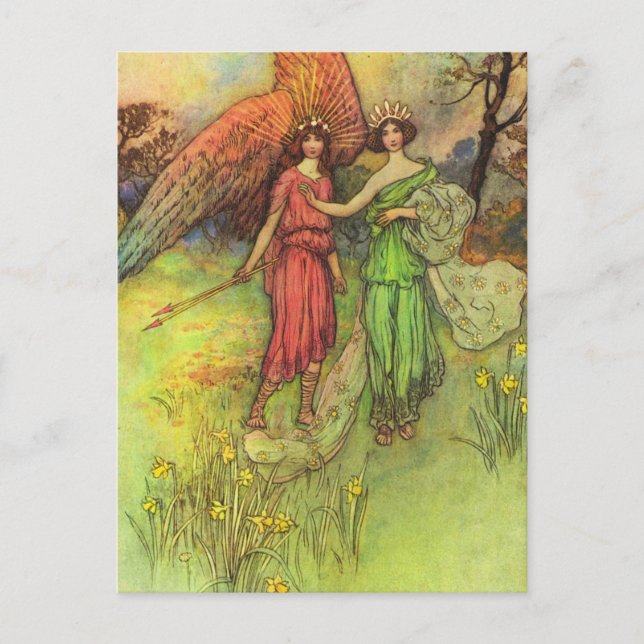 Alceste and the God of Love Postcard (Front)