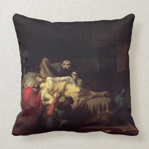 Alcestis sacrifices herself to save her husband Ad Throw Pillow