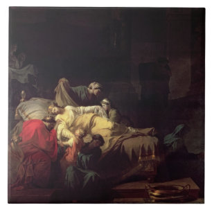 Alcestis sacrifices herself to save her husband Ad Tile