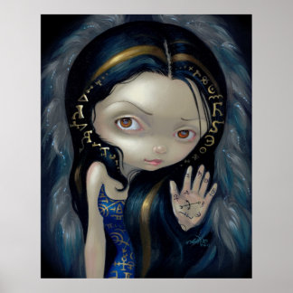 Alchemical Angel 5 ART PRINT gothic fairy alchemy