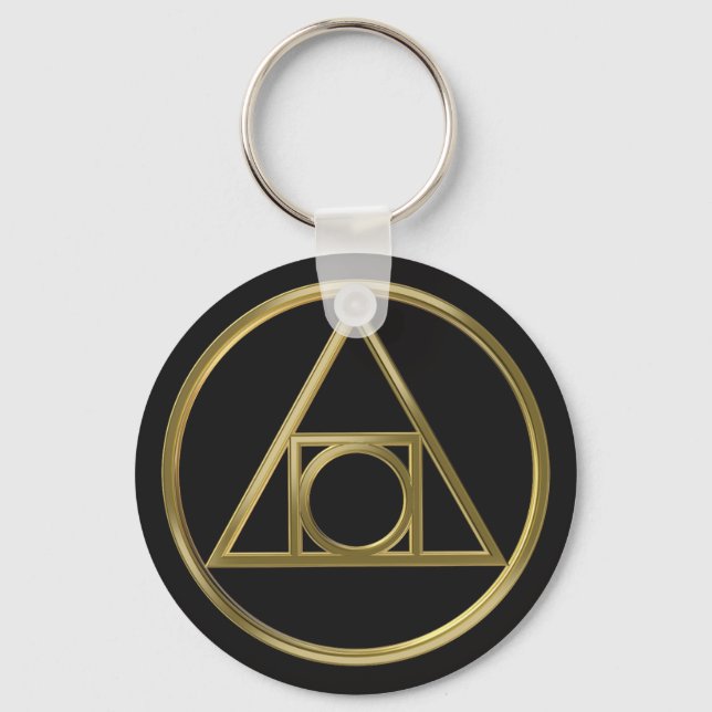Alchemical symbol keychain (Front)