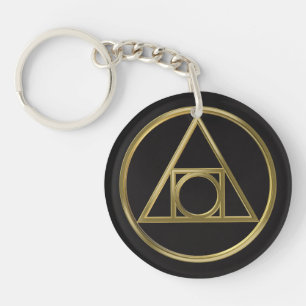 Alchemical symbol keychain