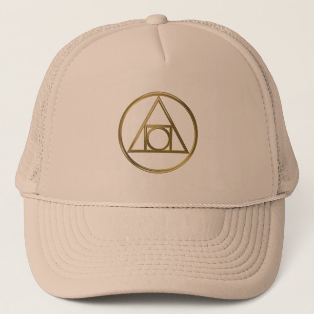 Alchemical symbol trucker hat (Front)