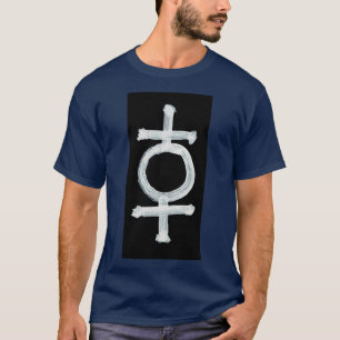 Alchemical Symbols Hematite Inverted T-Shirt