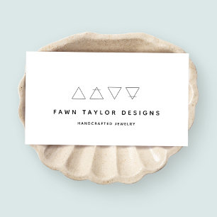 Alchemical Symbols White Business Card