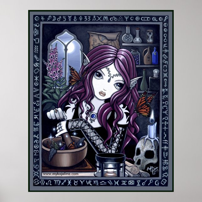 Alchemist Magic Workshop Fantasy Poster (Front)