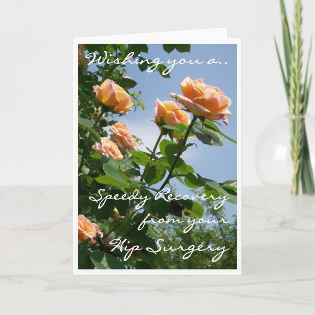 'Alchemist' Rose Get Well (Hip Surgery) Card (Front)