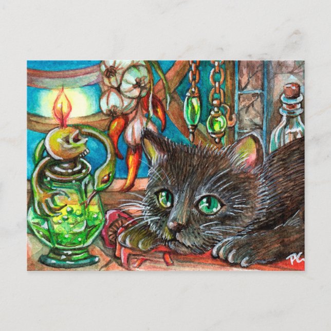 Alchemist's Cat Postcard (Front)