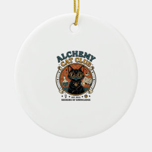 Alchemy Cat Cat Lover Gift - Alchemy Cat Club_1 Ceramic Ornament