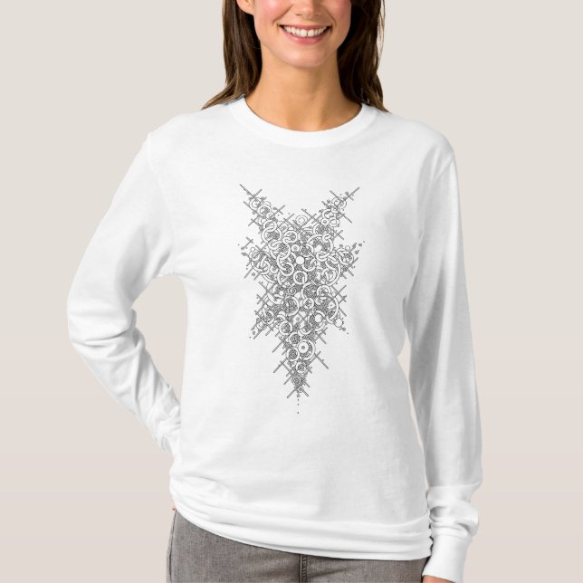 Alchemy-Inspired Geometric Symbol T-Shirt (Front)