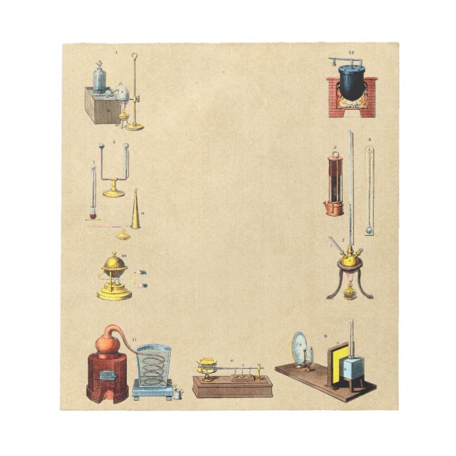 Alchemy Laboratory Tools for the Great Work Notepad (Front)