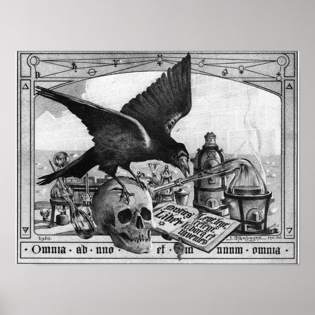 Alchemy Laboratory Tools for the Great Work Poster (Front)