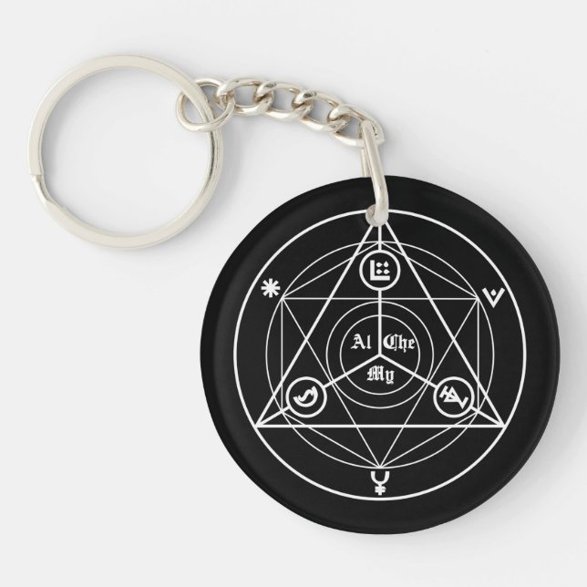 Alchemy manifesto keychain (Front)