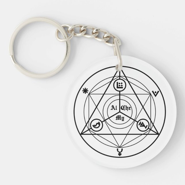 Alchemy manifesto keychain (Front)