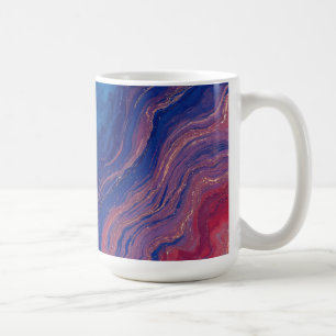 “Alchemy of Currents” – A Colourful Abstract Coffee Mug