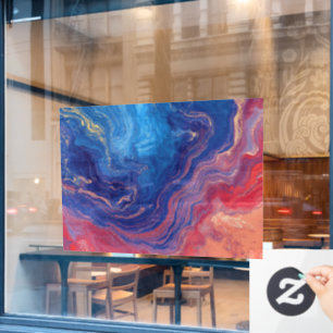 “Alchemy of Currents” – A Colourful Abstract Window Cling