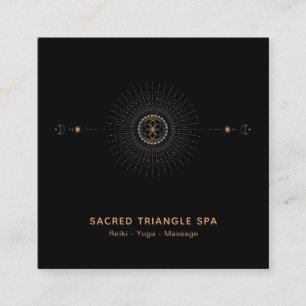 *~* Alchemy Shaman Sacred Geometry Mandala Moon Square Business Card