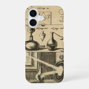 Alchemy Symbols and Tools Sepia iPhone 16 Case