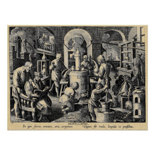 Alchemy Tools of Distillation Poster