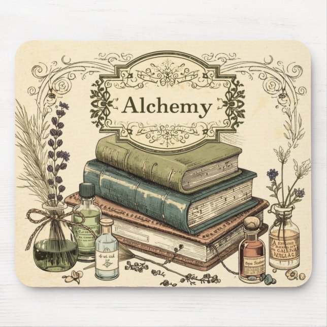 Alchemy – Vintage Academia Mousepad (Front)