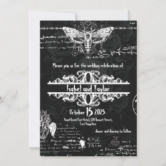 Alchimie unique Faire-part de mariage gothique