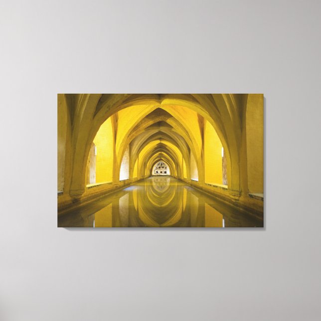 AlcÌÁzar of Seville, Seville Province, Spain Canvas Print (Front)