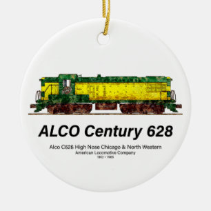 Alco C-628 aka Alco Century 628 Diesel Locomotive Ceramic Ornament