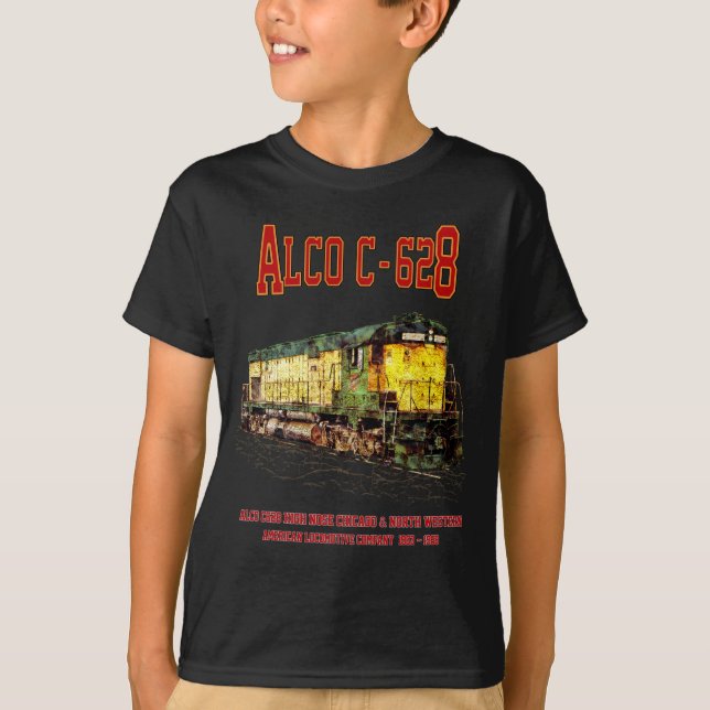 Alco C-628 aka Alco Century 628 Diesel Locomotive T-Shirt (Front)